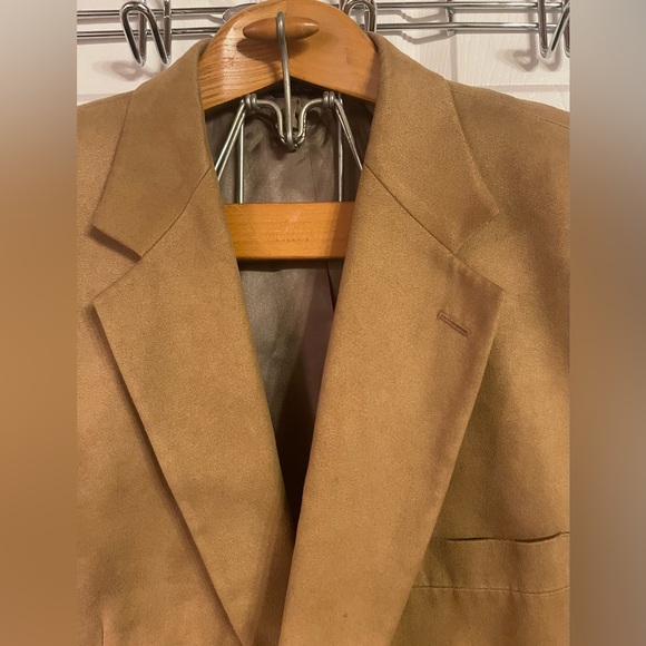 Chaps Tan Sport Coat with Notched Lapels - Picture 2 of 15
